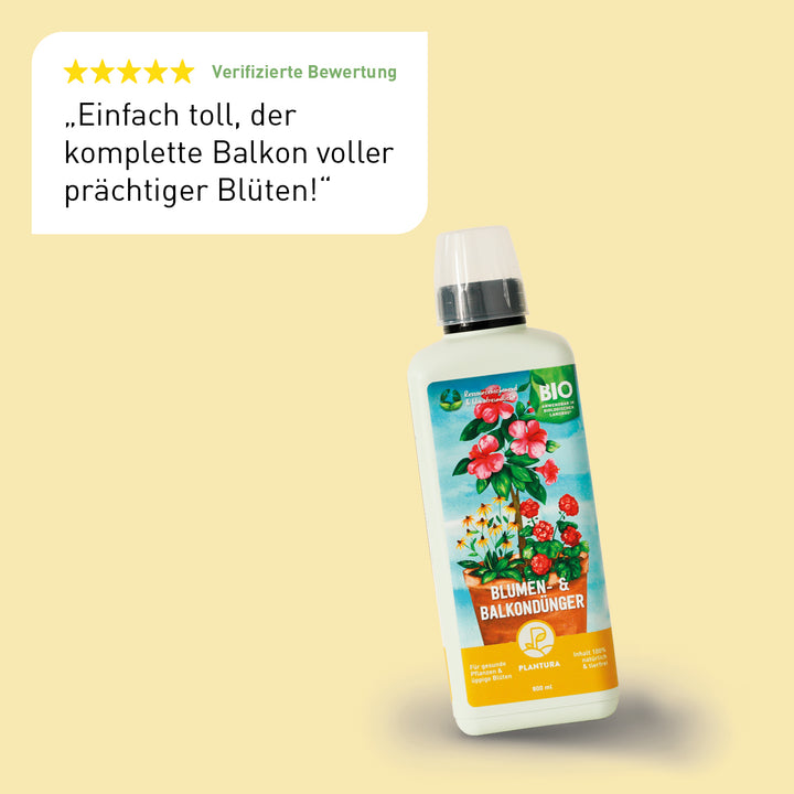 Bewertung des Plantura Flüssig-Blumendüngers