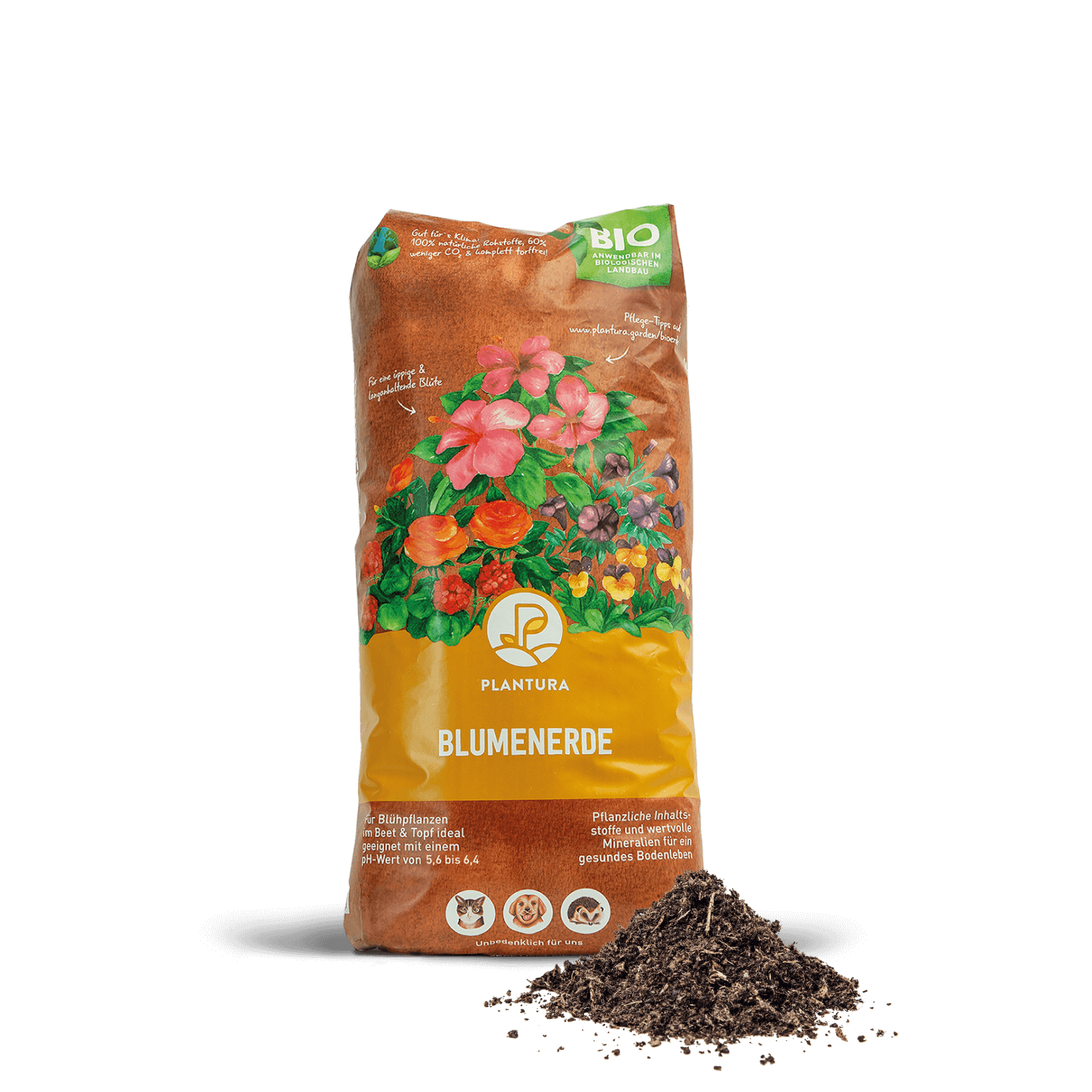 Kleine Bio-Blumenerde 12,5L Sack