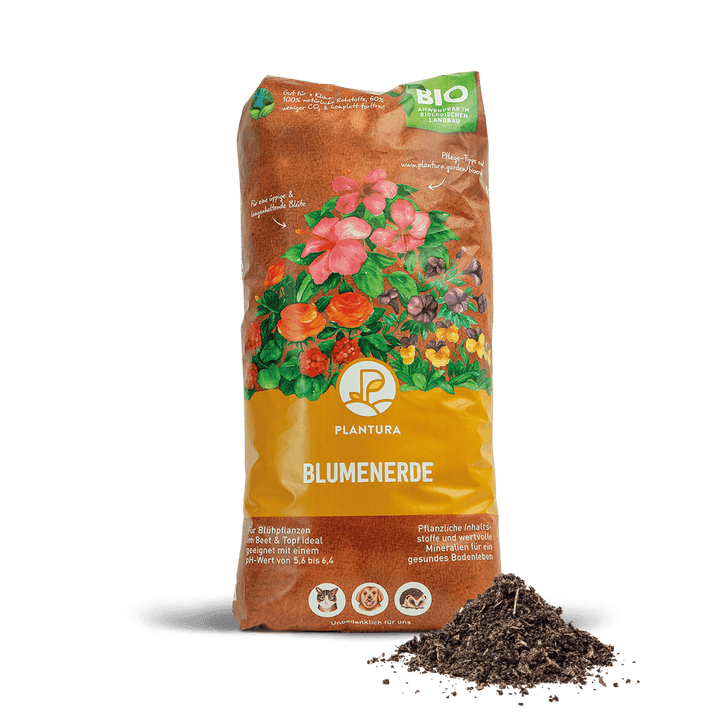Biologische Blumenerde 40 L von Plantura