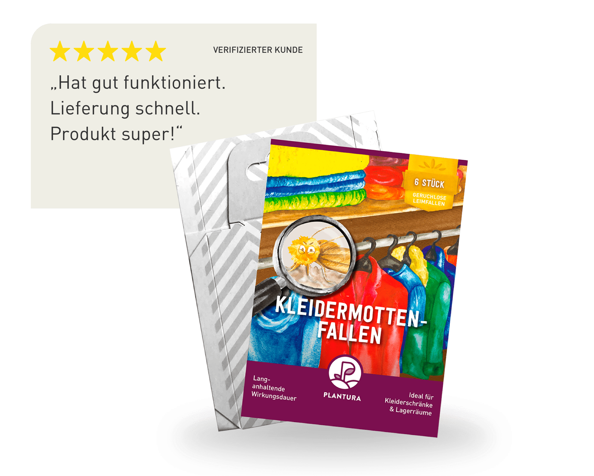 Kleidermotten Mottenfallen