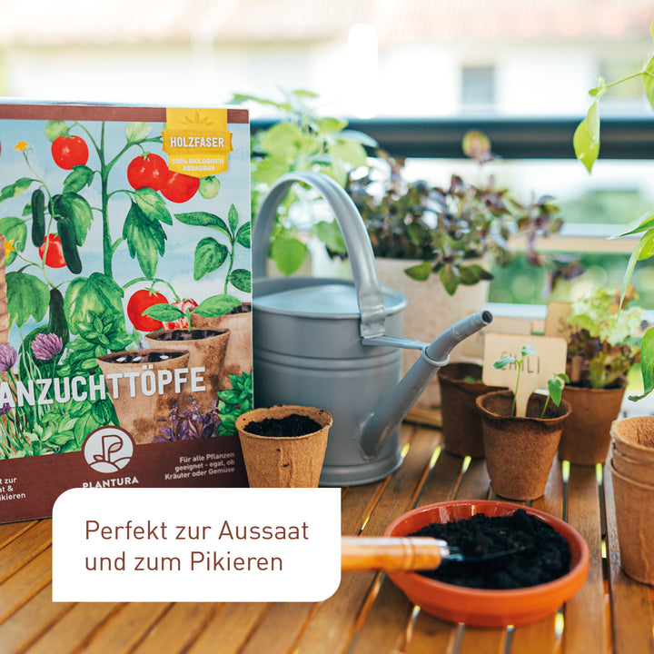 Pflanztöpfe zur Aussaat und zum Pikieren