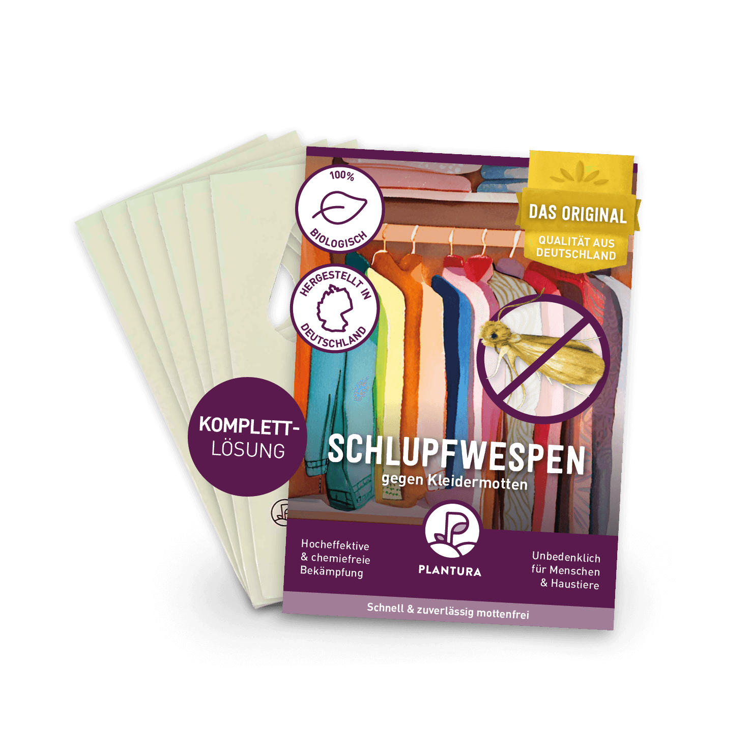 Schlupfwespen gegen Kleidermotten von Plantura